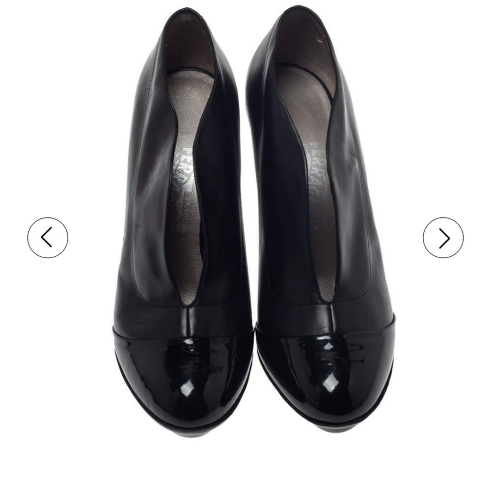 Salvatore Ferragamo nasya cap toe booties